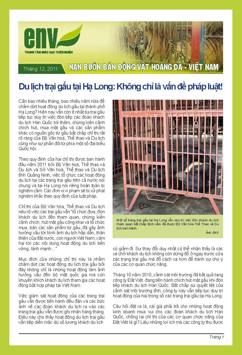 Bản tin tháng 12/2011