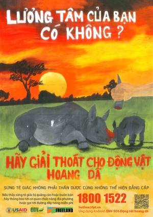 Poster Hãy giải thoát cho động vật hoang dã