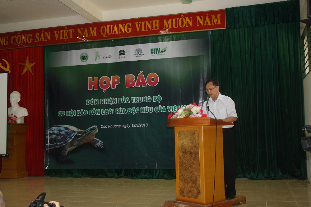 Ông Trương Quang Bích - Giám đốc Vườn quốc gia Cúc Phương phát biểu